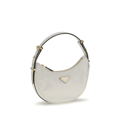 Prada White Calf Leather Bos Taurus Shoulder Bag
