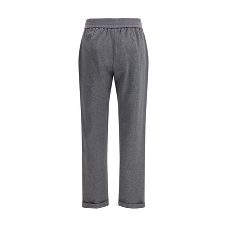 Brunello Cucinelli Gray Cotton Casual Pants