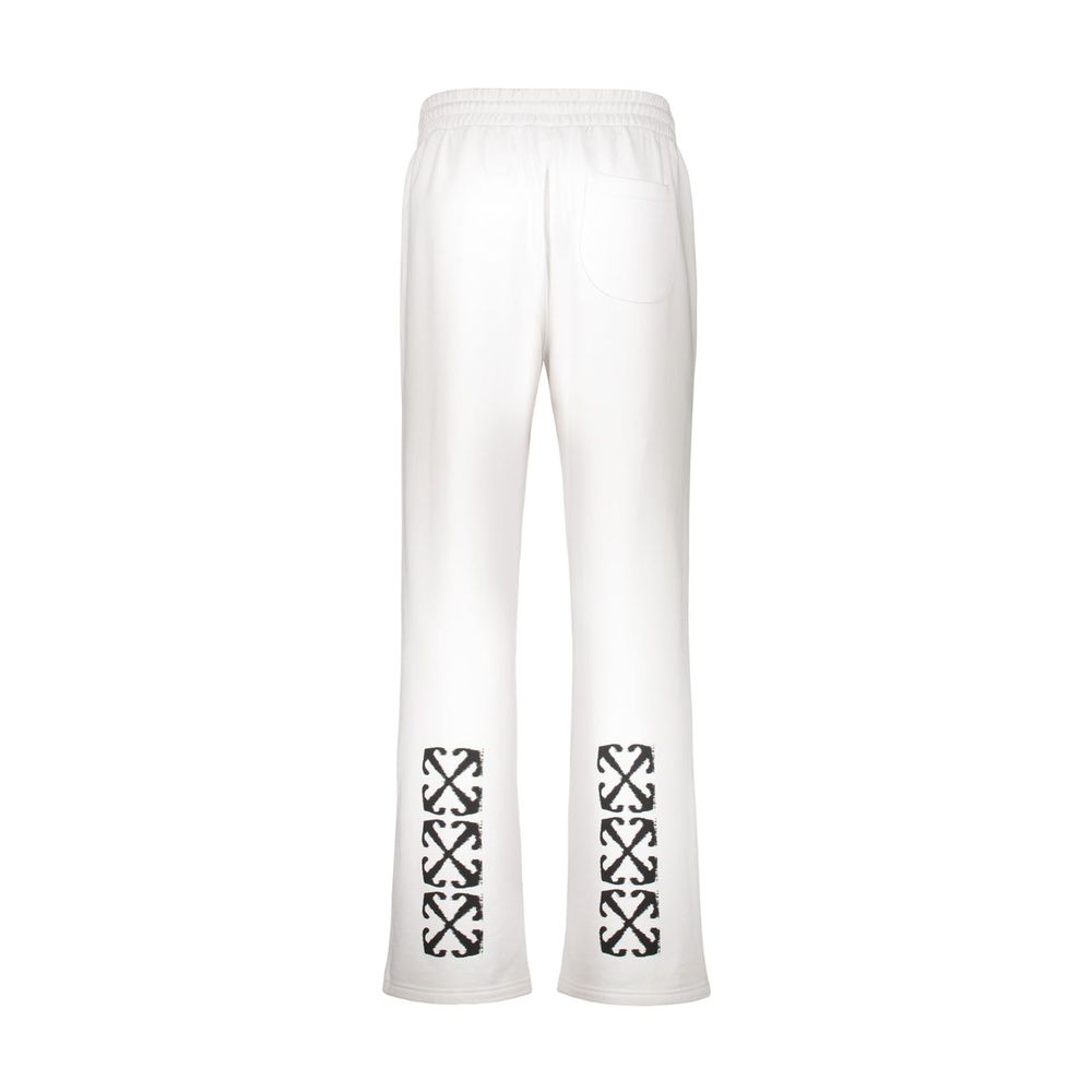 Off-White White Cotton Athletic Pants