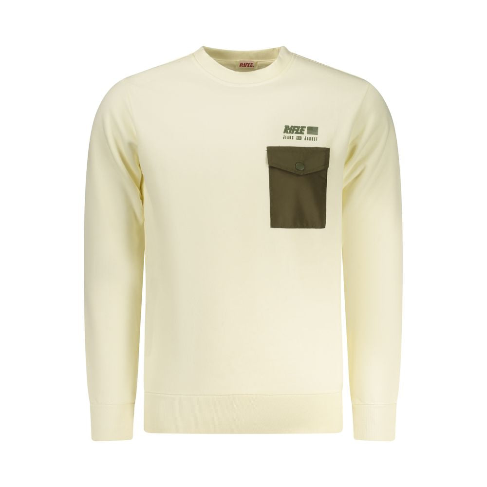 Rifle White Cotton Men's Sweatshirt