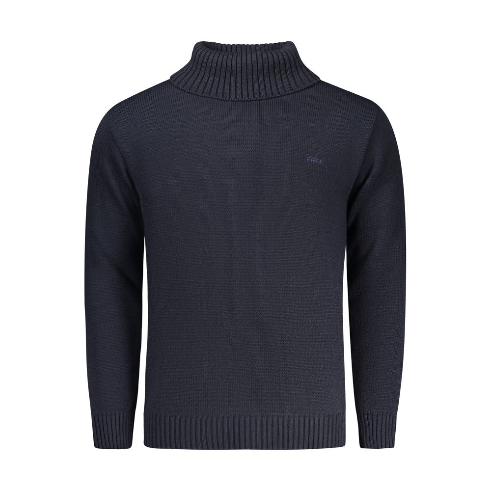 Rifle Blue Wool Turtleneck