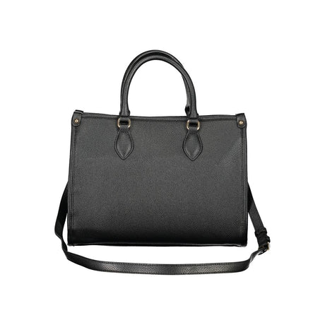 Mario Valentino Black Polyurethane Women Handbag