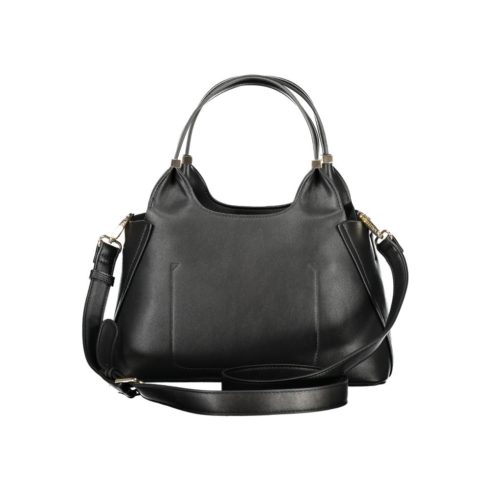 Mario Valentino Black Polyurethane Women Handbag