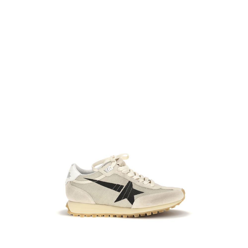 Golden Goose Beige Calf Leather Bos Taurus Athletic Sneakers