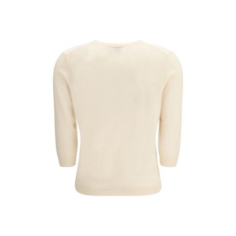 Allude Cream Cashmere Cashmere Sweater