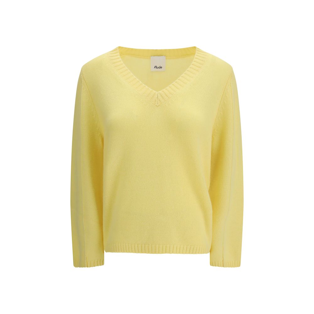 Allude Bicolor Cashmere Cashmere Sweater