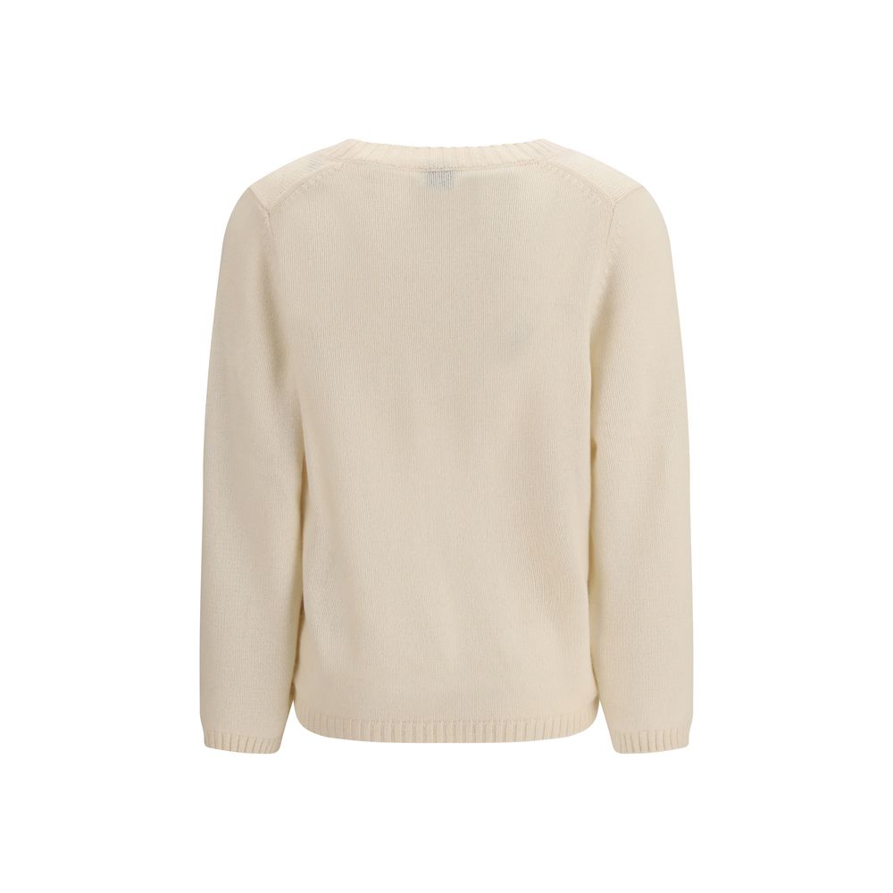 Allude Cream Cashmere Cashmere Sweater