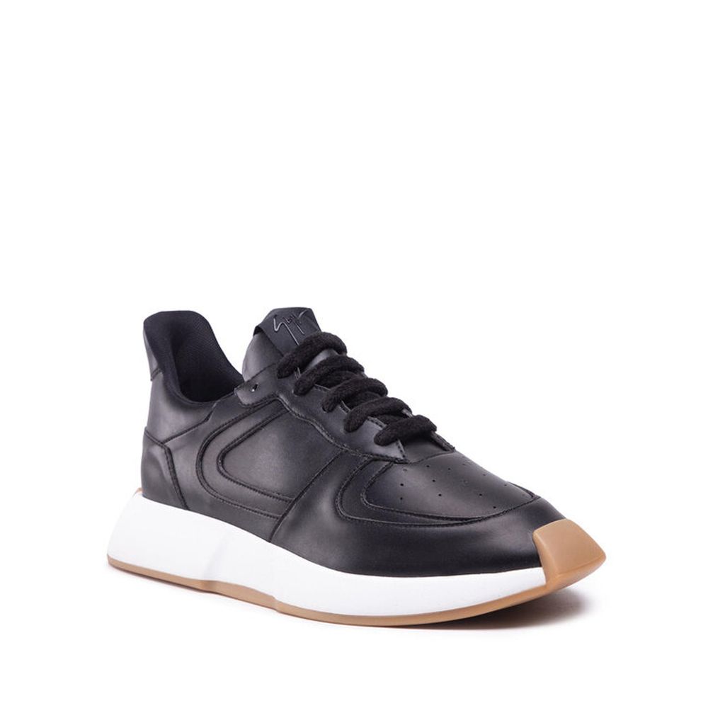 Giuseppe Zanotti Black Calfskin Sneakers