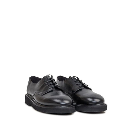 Premiata Black Calfskin Oxfords And Derbies