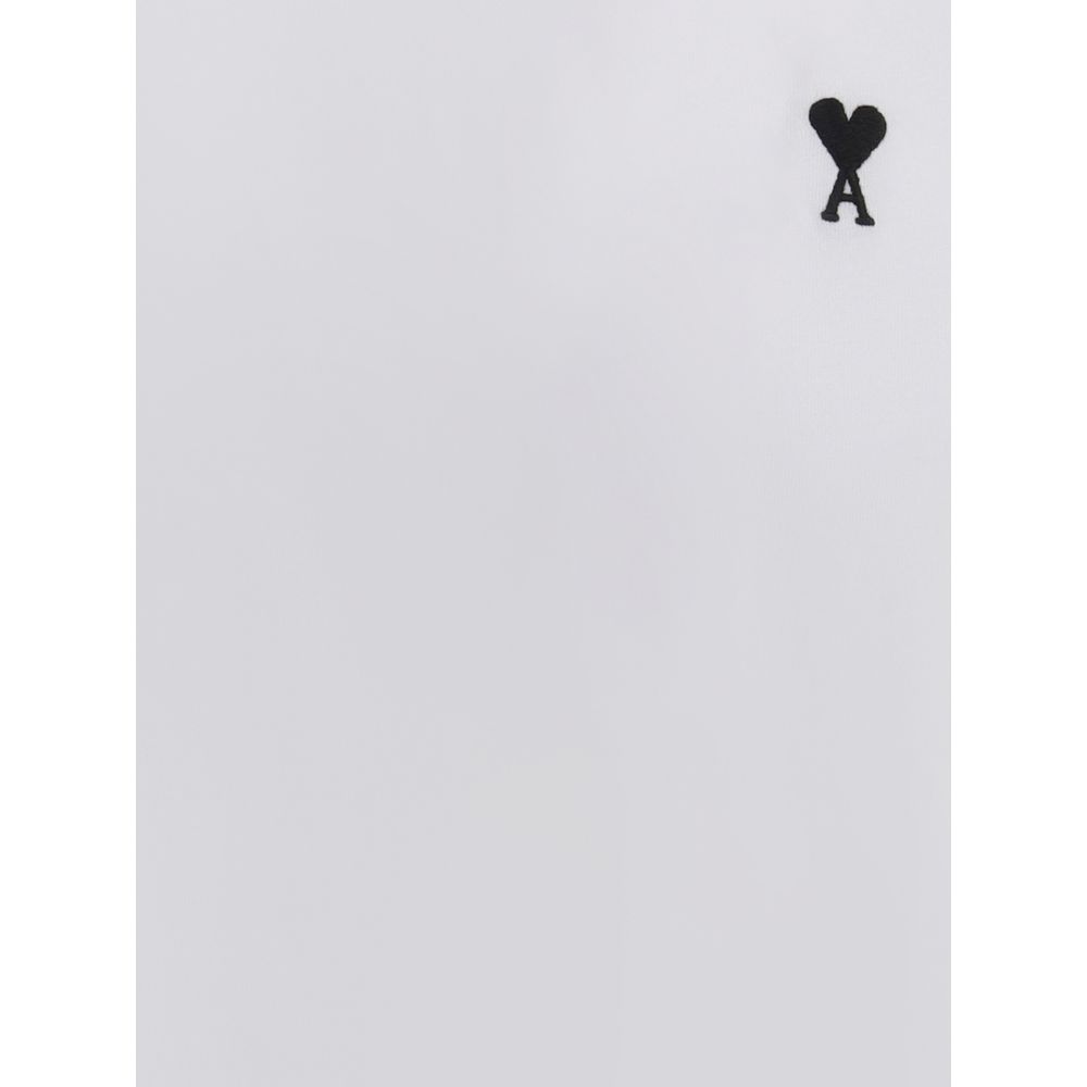 Ami Paris White Cotton T-Shirt