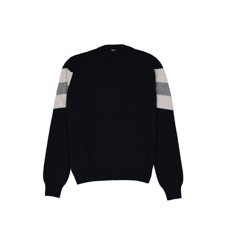 Herno Blue Wool Sweatshirt