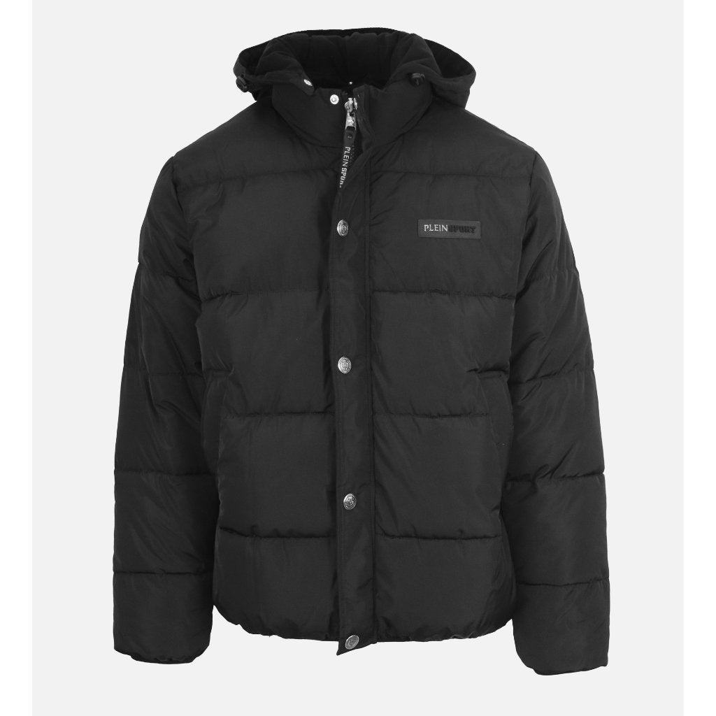 Plein Sport Black Polyester Parka