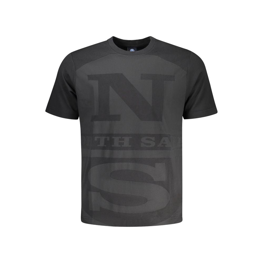 North Sails Black Cotton Men's T-Shirt