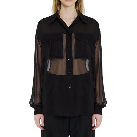 Saint Laurent Black Silk Shirt