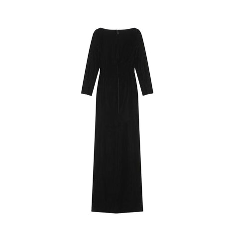 Saint Laurent Black Viscose Casual Dress