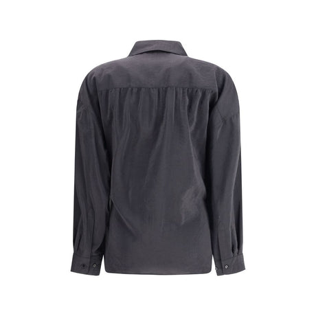 Lemaire Black Silk Dress Shirt