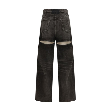 The Attico Black Cotton Jeans Denim