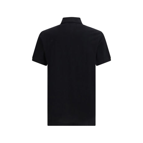 Moschino Black Cotton Polo Shirt