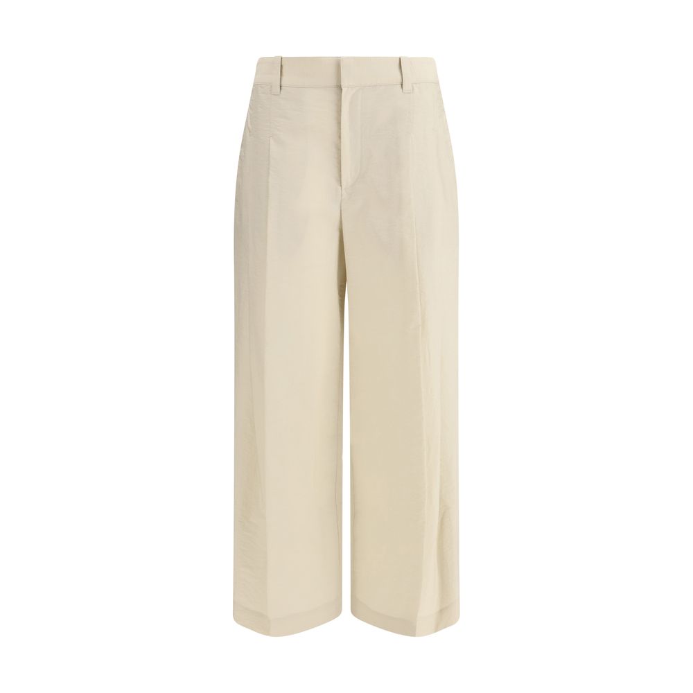 Brunello Cucinelli Beige Cotton Casual Pants