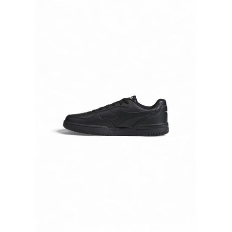 Diadora Black Artificial Leather Low Top Sneakers