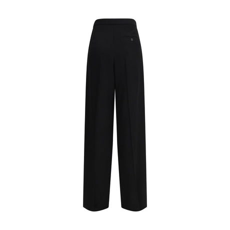 Balenciaga Black Cotton Dress Pants