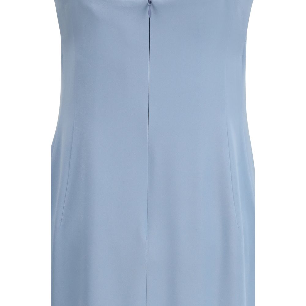 Di Stavnitser Light Blue Silk Long Dress