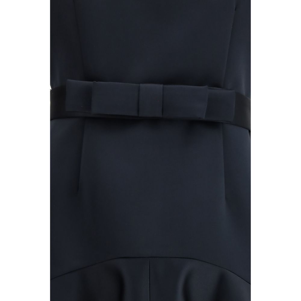 P.A.R.O.S.H. Blue Polyester Casual Dress