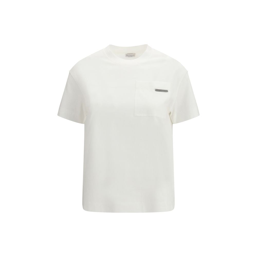Brunello Cucinelli White Cotton T-Shirt