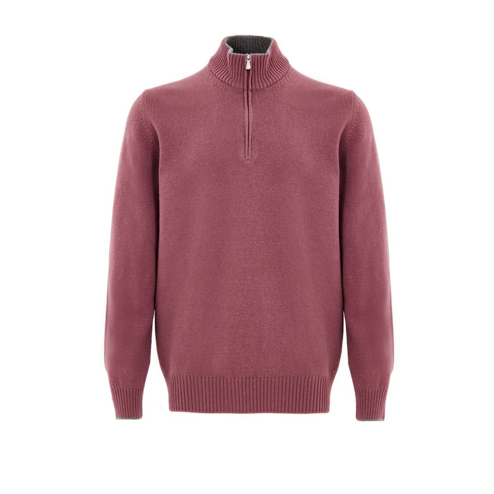 Gran Sasso Red Wool Turtleneck