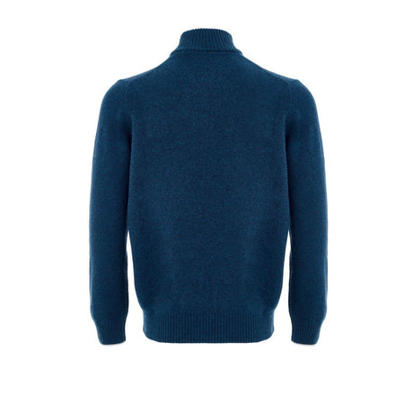 Gran Sasso Blue Wool Turtleneck