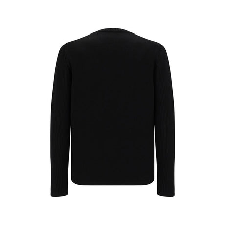 Prada Black Fleece Wool Sweatshirt