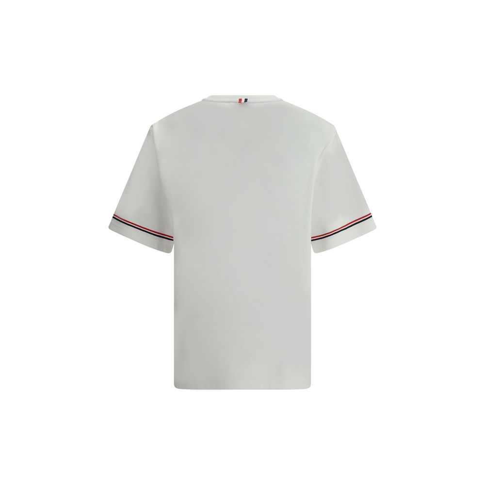 Thom Browne White Cotton T-Shirt