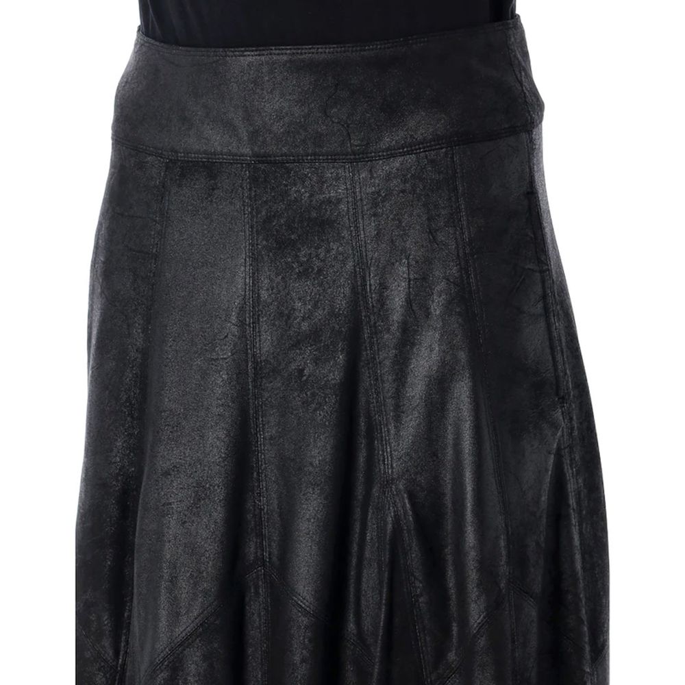 Isabel Marant Black Elastane Long Skirt