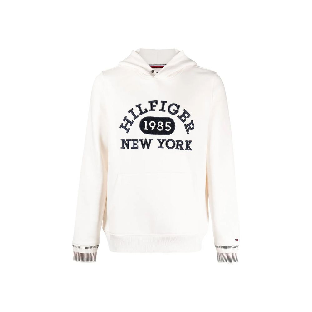 Tommy Hilfiger White Cotton Hoodie