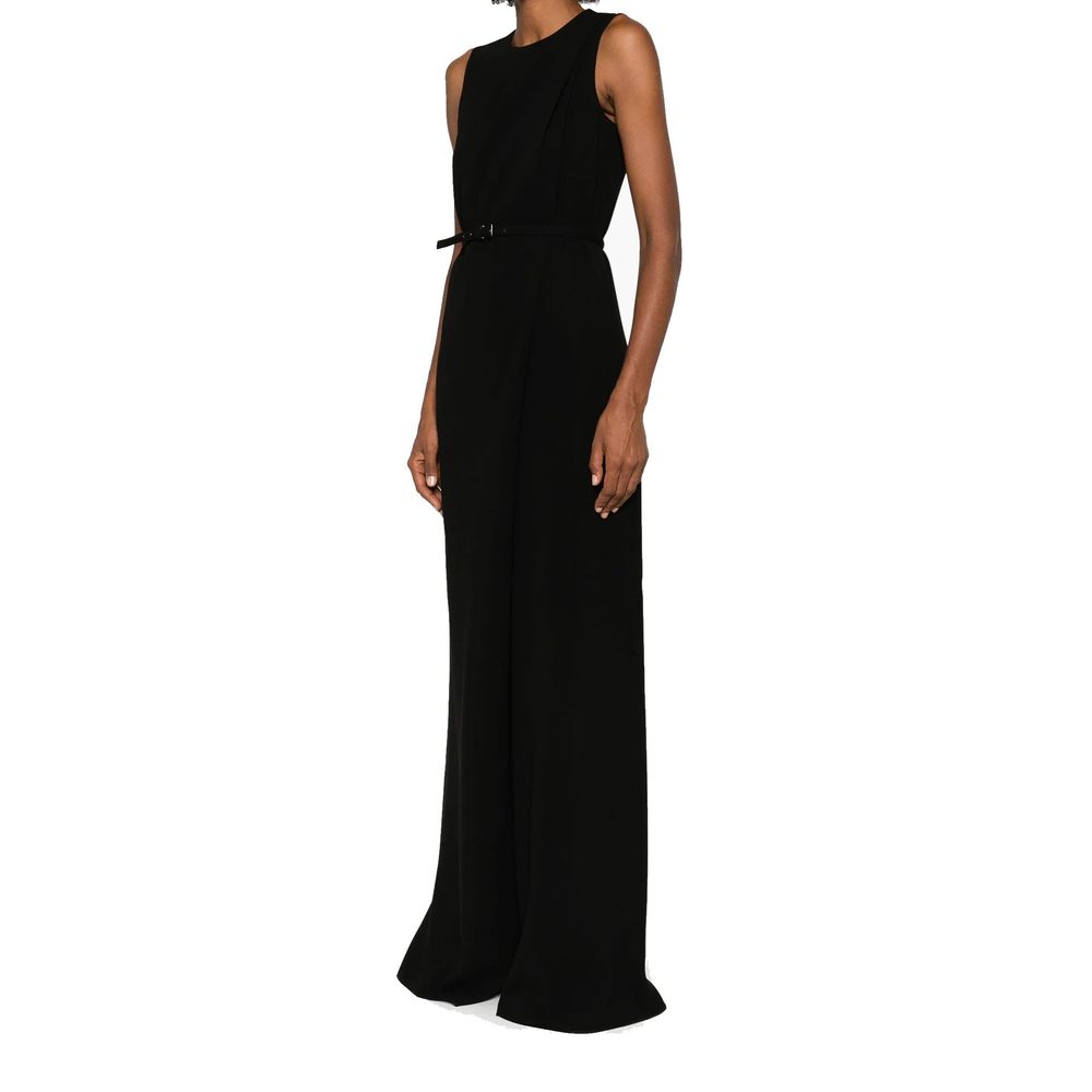 Max Mara Black Polyester Jumpsuit
