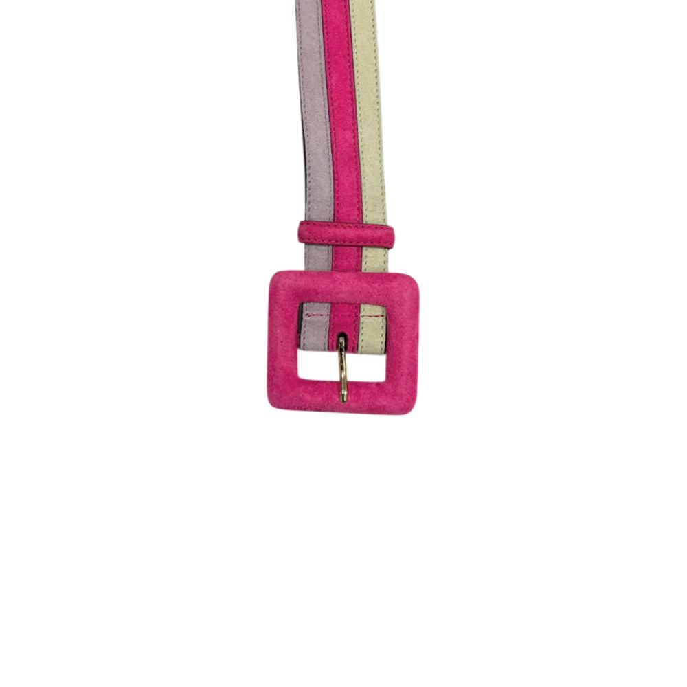 Borbonese Multicolor Leather Women Belt