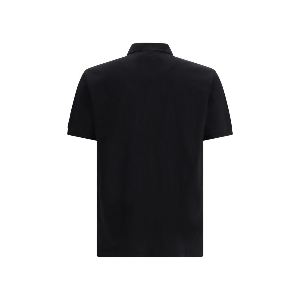 Stone Island Black Cotton Polo Shirt
