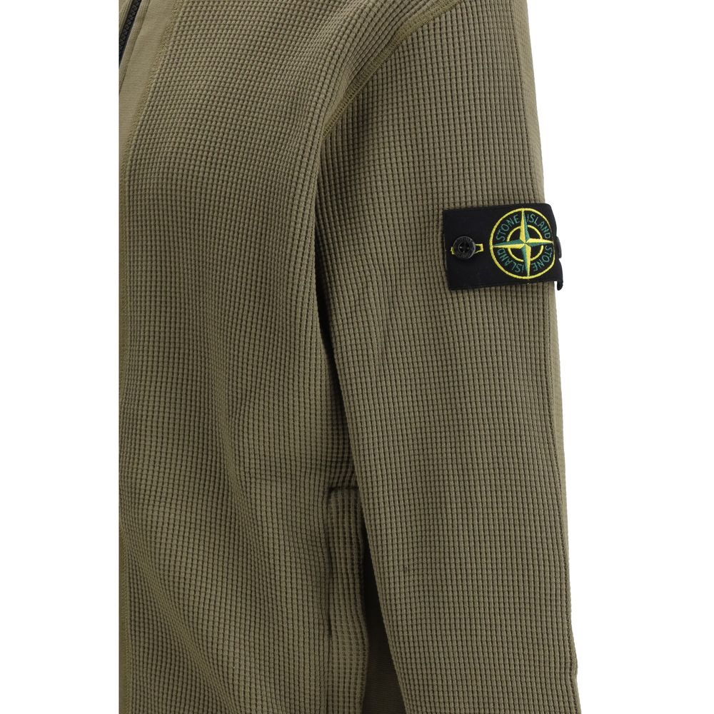 Stone Island Bicolor Cotton Sweatshirt