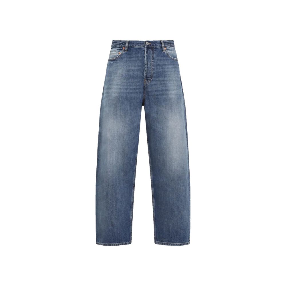 Valentino Blue Cotton Jeans Denim