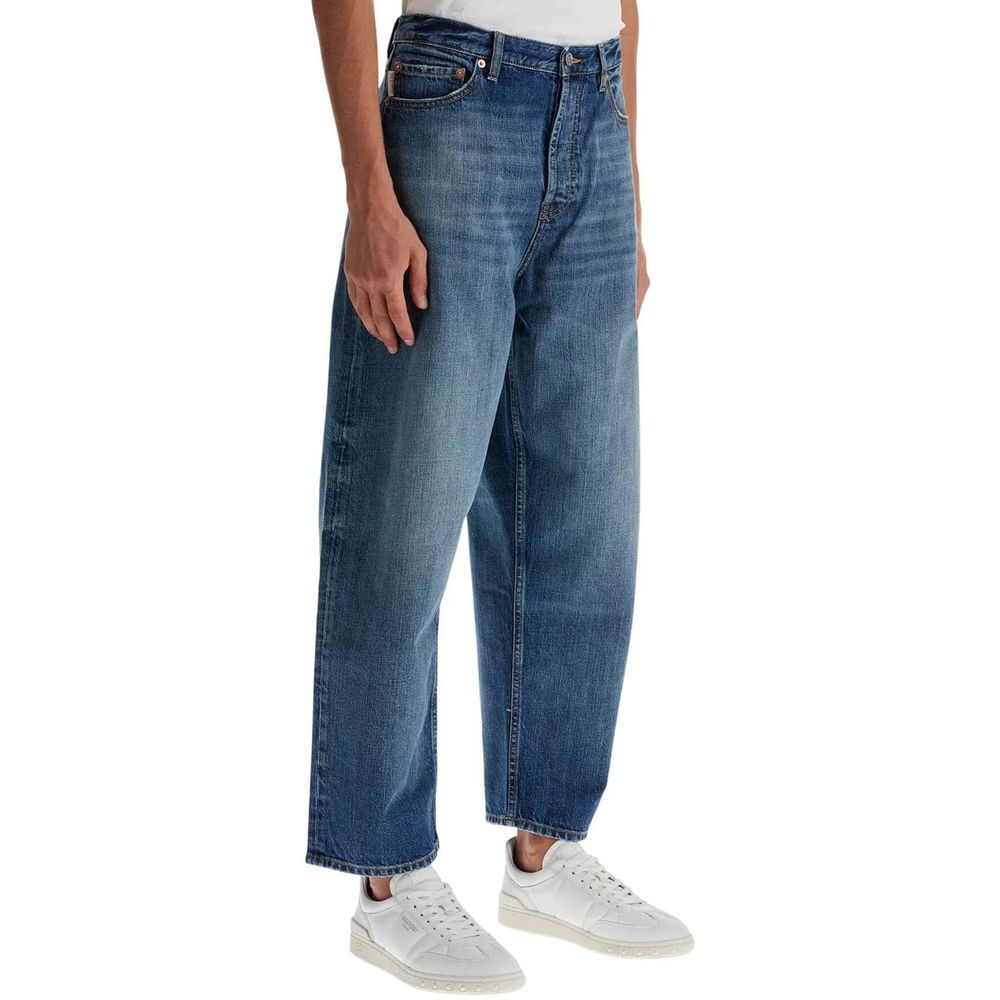 Valentino Blue Cotton Jeans Denim