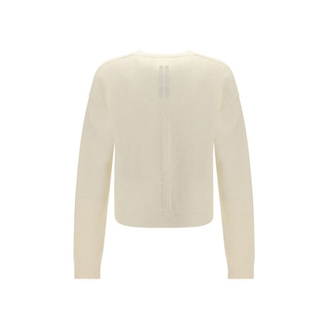 Rick Owens White Alpaca Vicugna Pacos Sweatshirt
