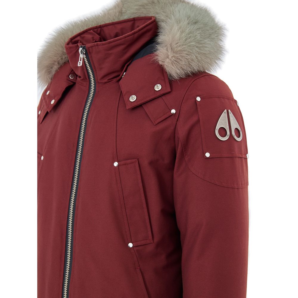Moose Knuckles Red Nylon Parka