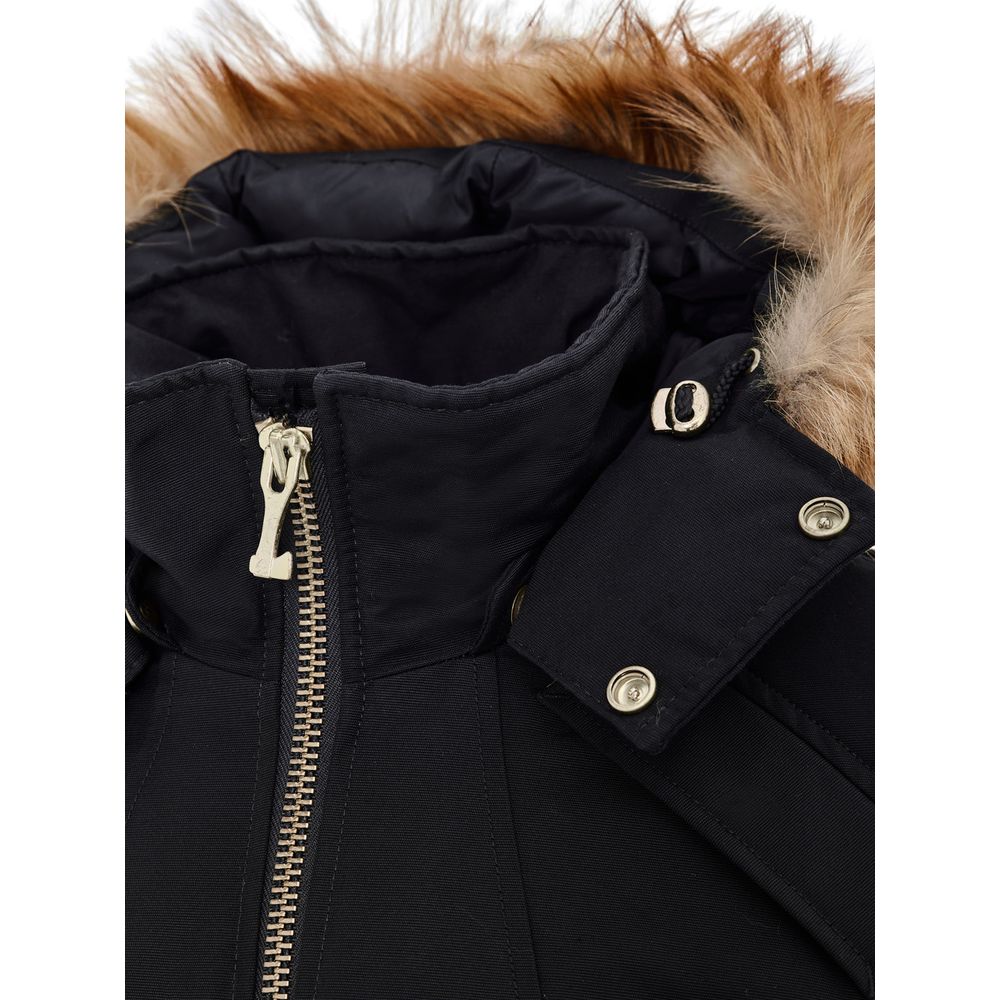 Moose Knuckles Black Cotton Bomber
