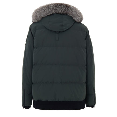 Moose Knuckles Green Nylon Parka