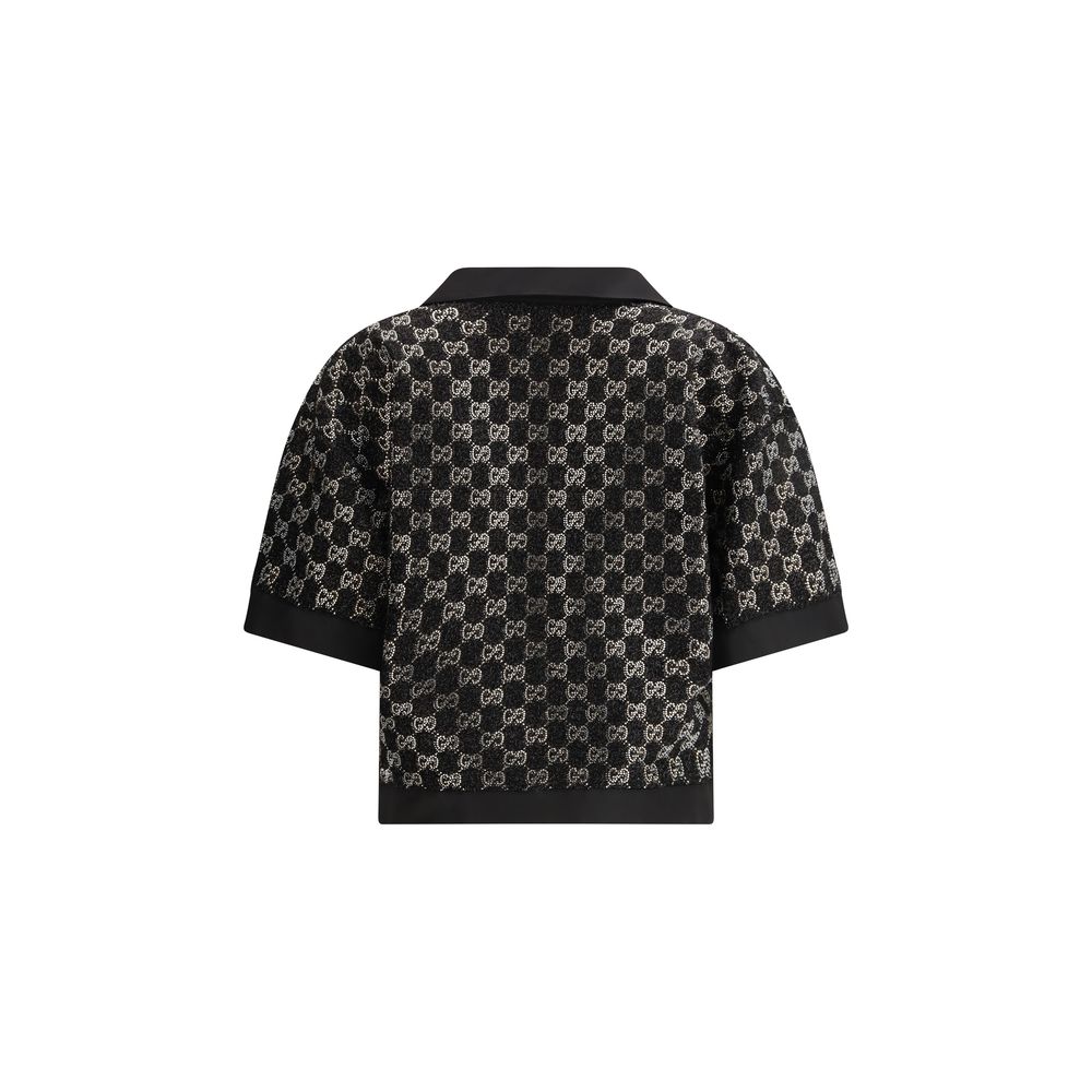 Gucci Black Viscose Top