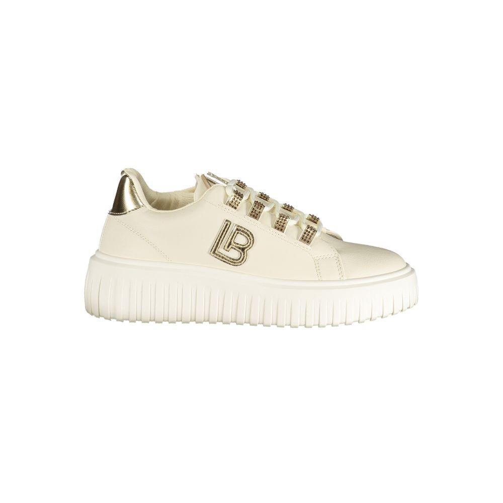 Laura Biagiotti Beige Polyurethane Women Sneaker