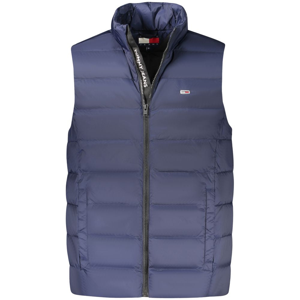 Tommy Hilfiger Blue Nylon Men's Sleeveless Jacket