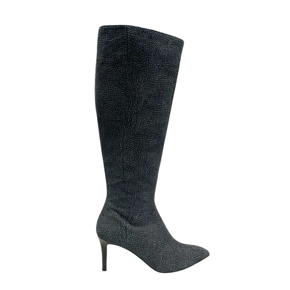 Borbonese Black Genuine Leather Women Boot