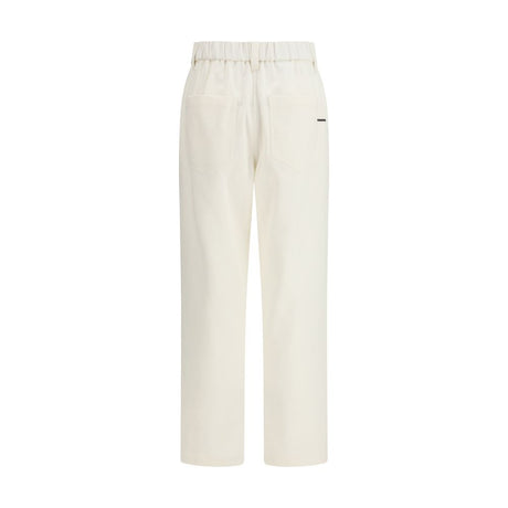 Brunello Cucinelli White Cotton Pants