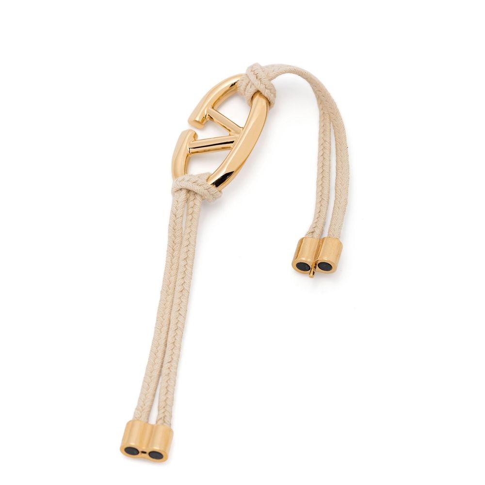 Valentino Garavani Beige Cotton Bracelet